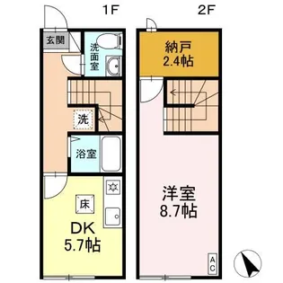 福島県郡山市安積4【一戸建】の間取り