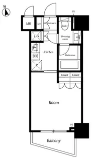 セントラル銀座【9階】の間取り