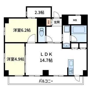 Verdesian【4階】の間取り