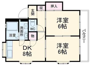 ベルメゾン【4階】の間取り