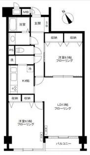 ジャルダン高輪【3階】の間取り