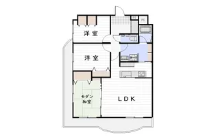 群馬県高崎市中居町3【マンション】の間取り