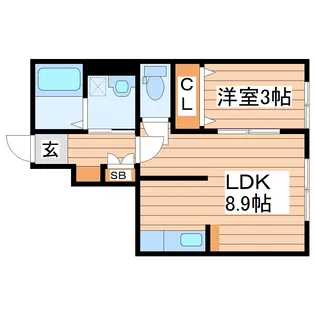 ララ・ポート【1階】の間取り