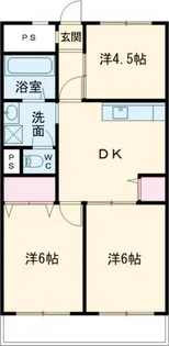 川杉マンション【2階】の間取り