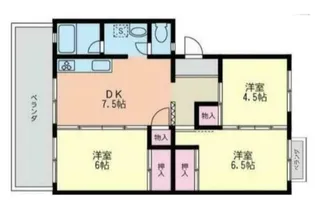タプラ旭町【2階】の間取り