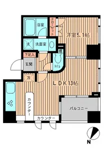 東京都中央区日本橋室町1【マンション】の間取り