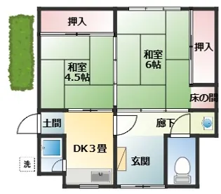 大阪府高槻市大冠町1【一戸建】の間取り