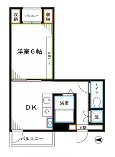 K2フラット【3階】の間取り