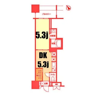 パークフラッツ横濱公園【6階】の間取り