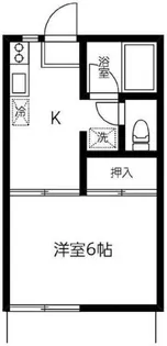 藤和コーポ東台I【1階】の間取り