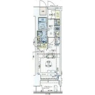 エステムコート新大阪Xザ・ゲート【8階】の間取り