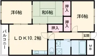 兵庫県高砂市神爪5【マンション】の間取り