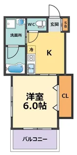 Lien Naruo(リアン鳴尾)【3階】の間取り