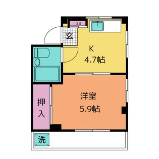 メルシービル【3階】の間取り