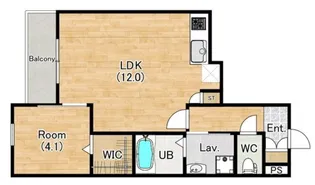 ティーテラス【3階】の間取り