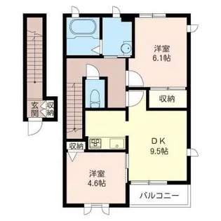 ディアコート【2階】の間取り