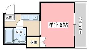 リブライブ山科【2階】の間取り