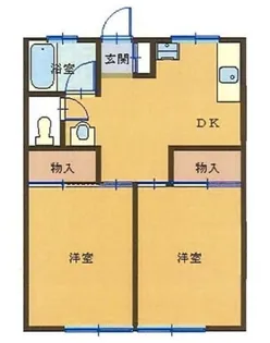 ブルーベルハイム【2階】の間取り