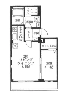 東京都中野区中野1【マンション】の間取り