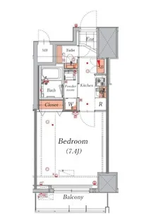 ハーモニーレジデンス菊川ステーションフロント【10階】の間取り