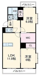 マナー領家【2階】の間取り