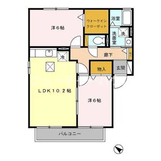 ROYAL WING C【1階】の間取り