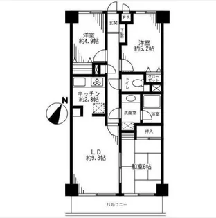 ネオマイム磯子【2階】の間取り