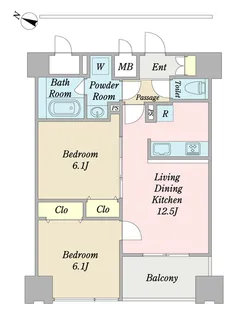 Tre Retta【6階】の間取り