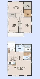 埼玉県坂戸市関間3【一戸建】の間取り