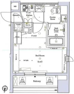 ガリシア中野弥生町【11階】の間取り