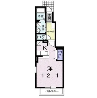 プラシード【1階】の間取り