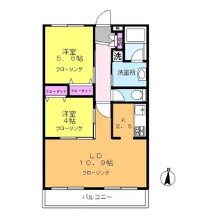 アイリッシュ青葉台【2階】の間取り