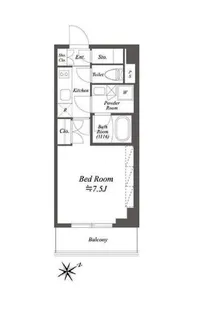 ブライズ白金台【3階】の間取り