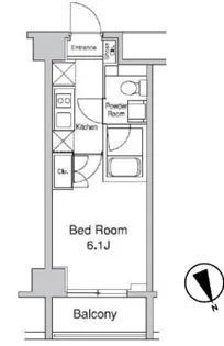 プラウドフラット蒲田II【9階】の間取り