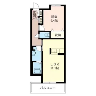 グランベリーコートB【1階】の間取り