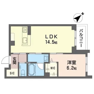 グランディール横濱台場【3階】の間取り