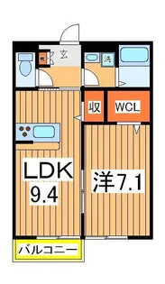 プレール【1階】の間取り