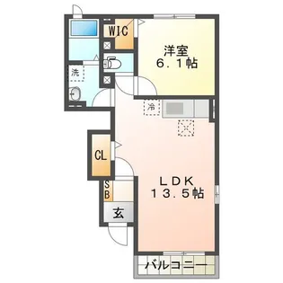 ヴィラ ソレイユ【1階】の間取り