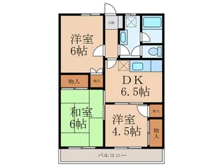 ハイツ戸田I【1階】の間取り