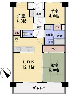 NOVA近江八幡【6階】の間取り
