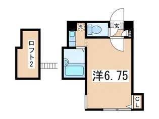ロッシェル北里II【2階】の間取り