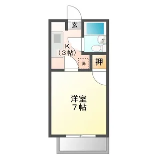 コスモハイツ【3階】の間取り