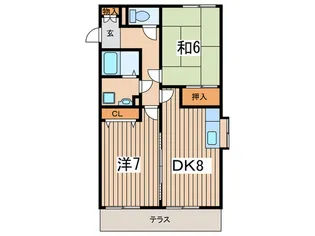 アンサンブル 進せい【1階】の間取り