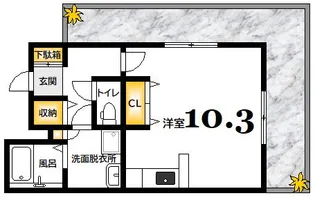 ランドマークシティ相生橋【3階】の間取り