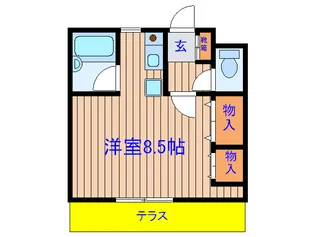ドミ-ルpas a pas【1階】の間取り