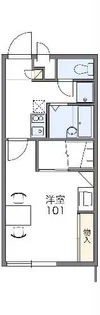 レオパレス信濃【1階】の間取り