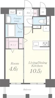 コンセール オオギュウ【1階】の間取り