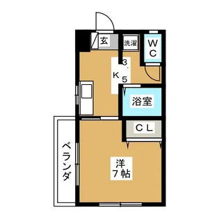 ラ・メゾンナナ【1階】の間取り