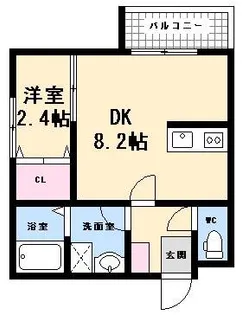 セブンプロート南観音【3階】の間取り