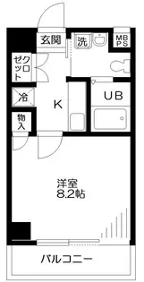 サニーハイマート下北沢【4階】の間取り